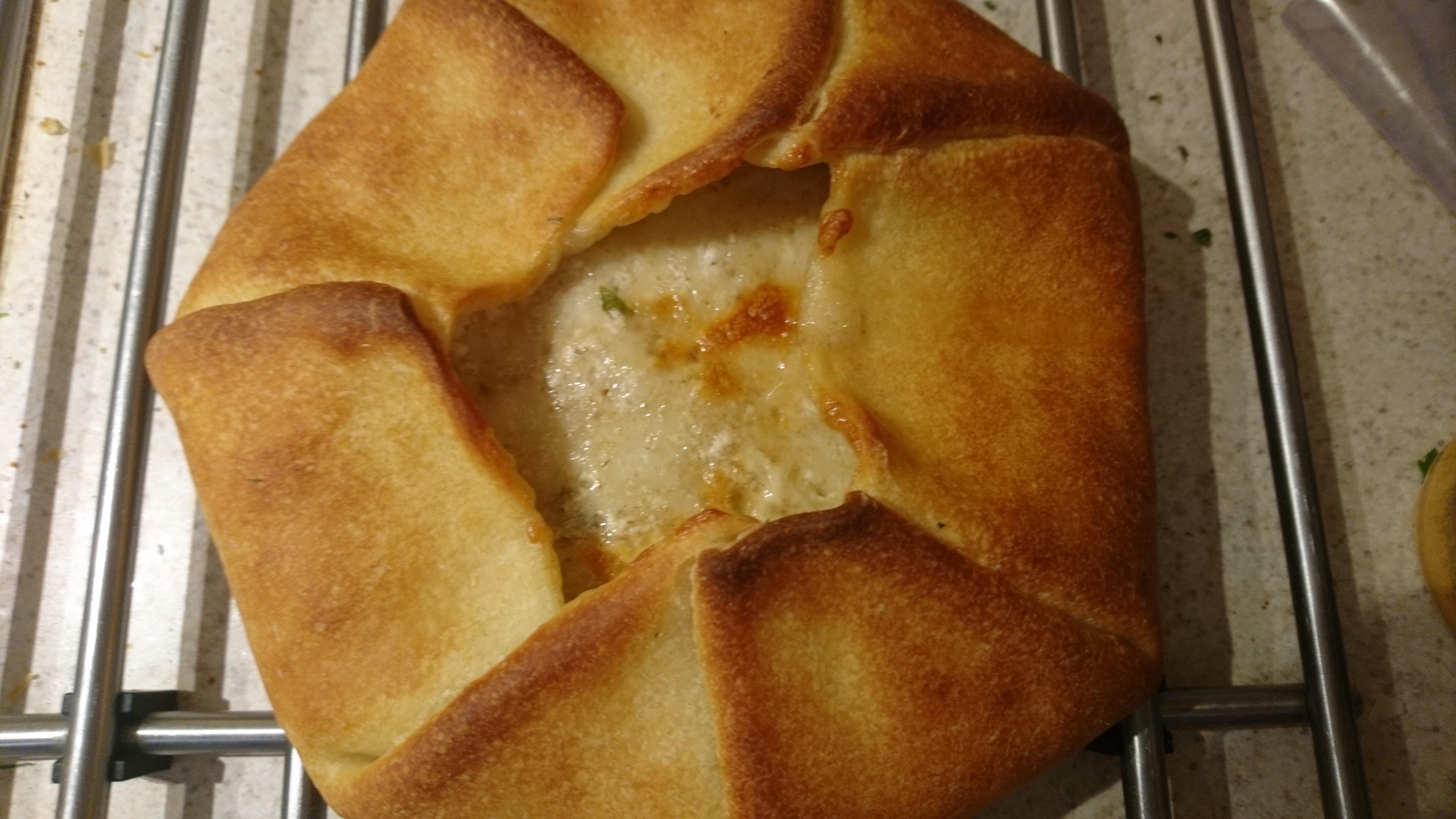 khachipuri bread, cooked
