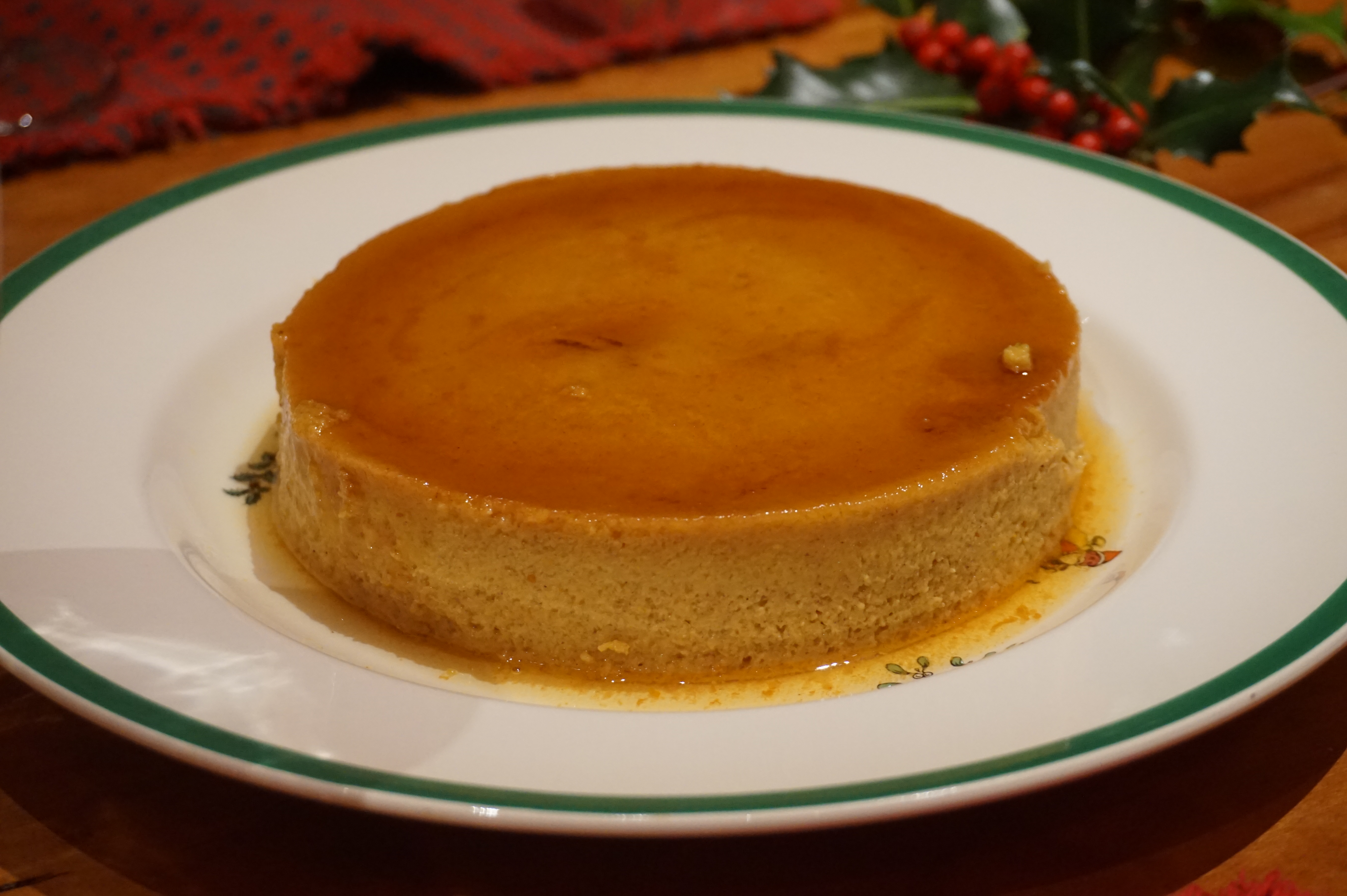 plate of flan