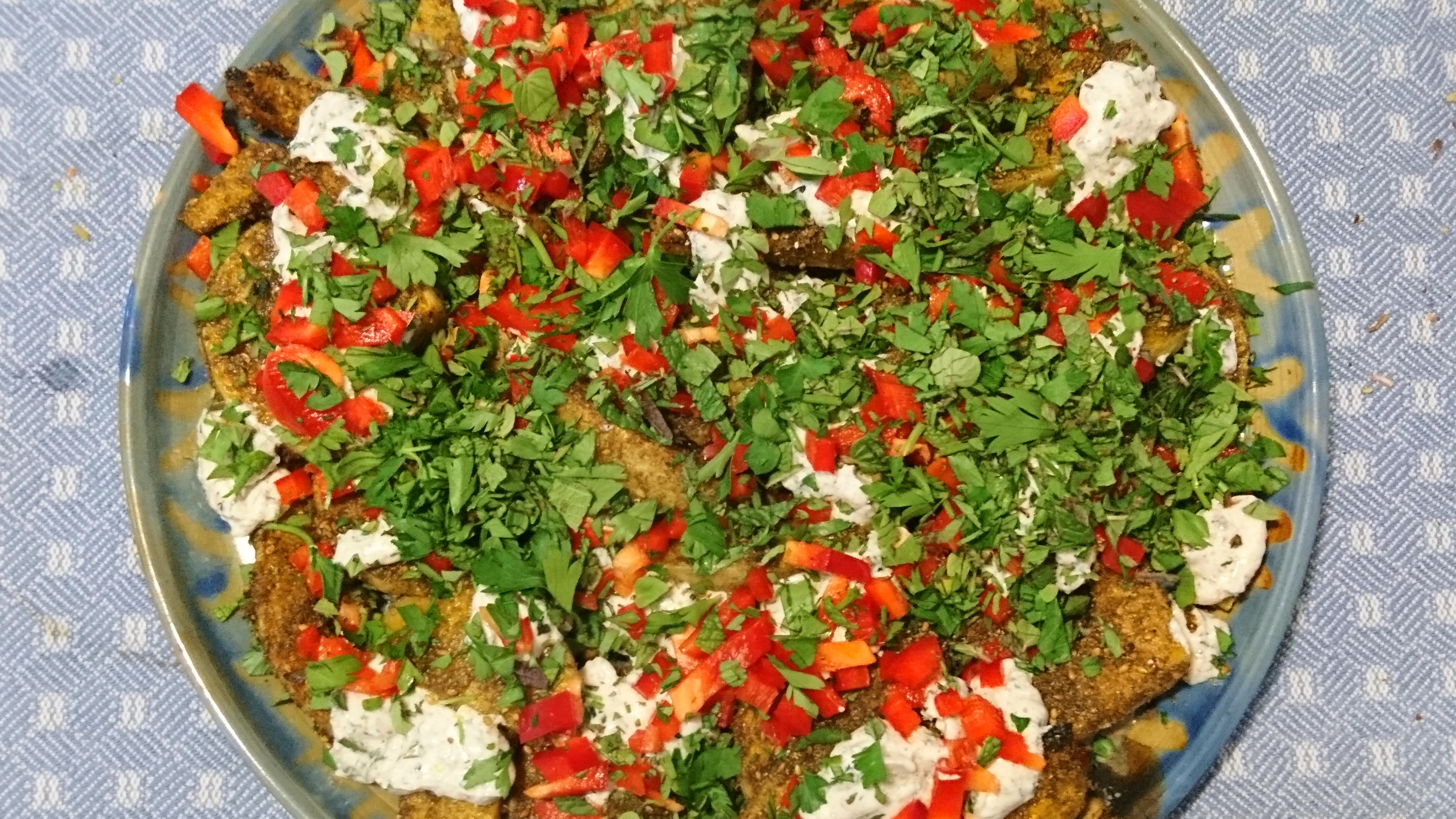 platter of squash from above