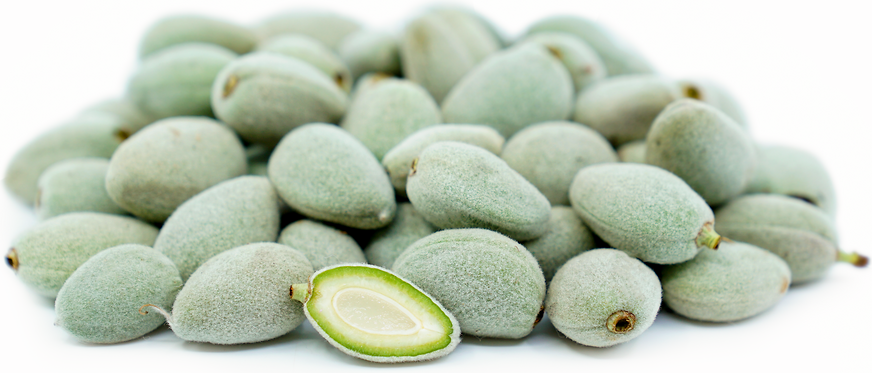 photo of green almonds
