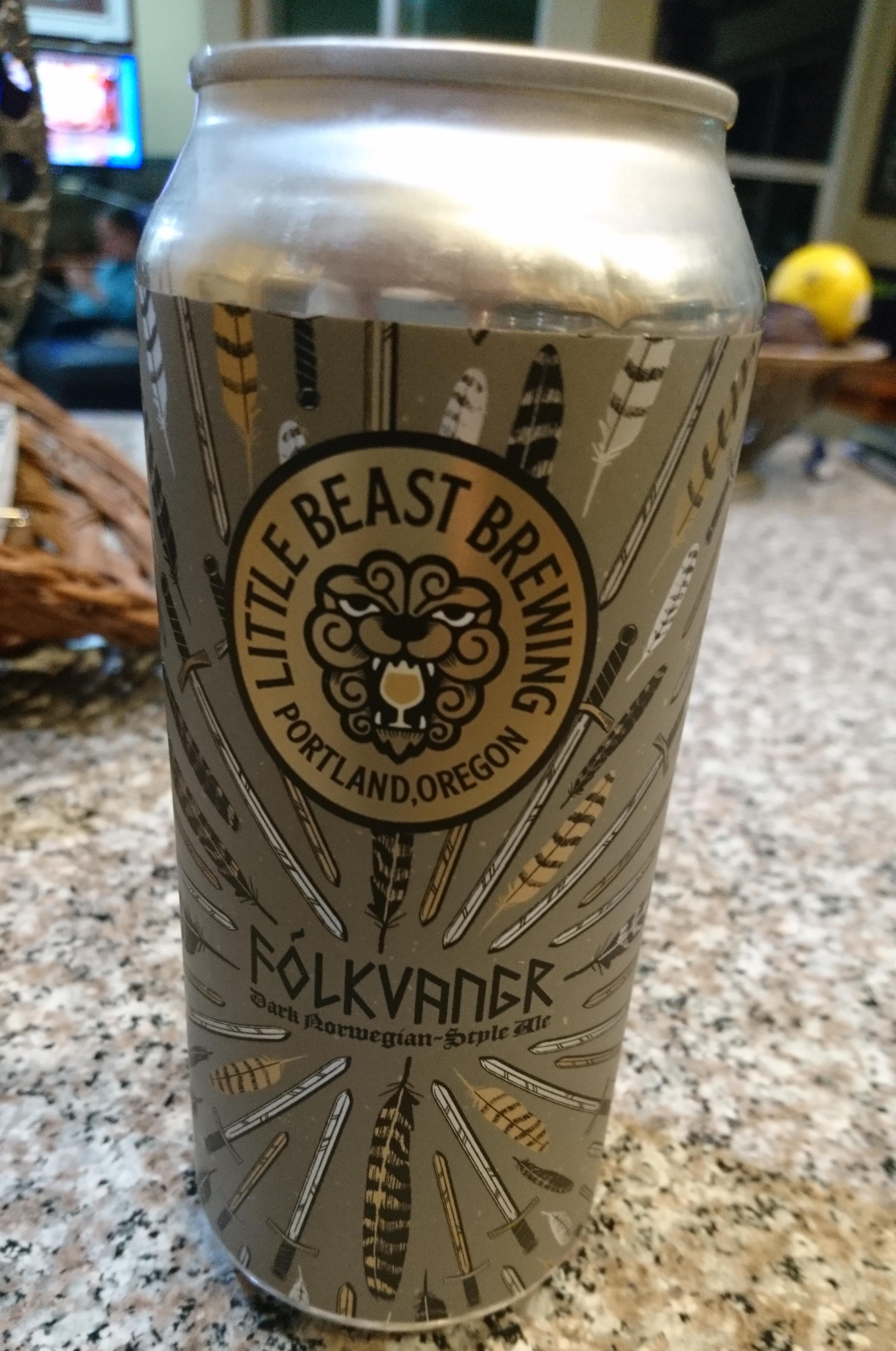can of folkvangr beer