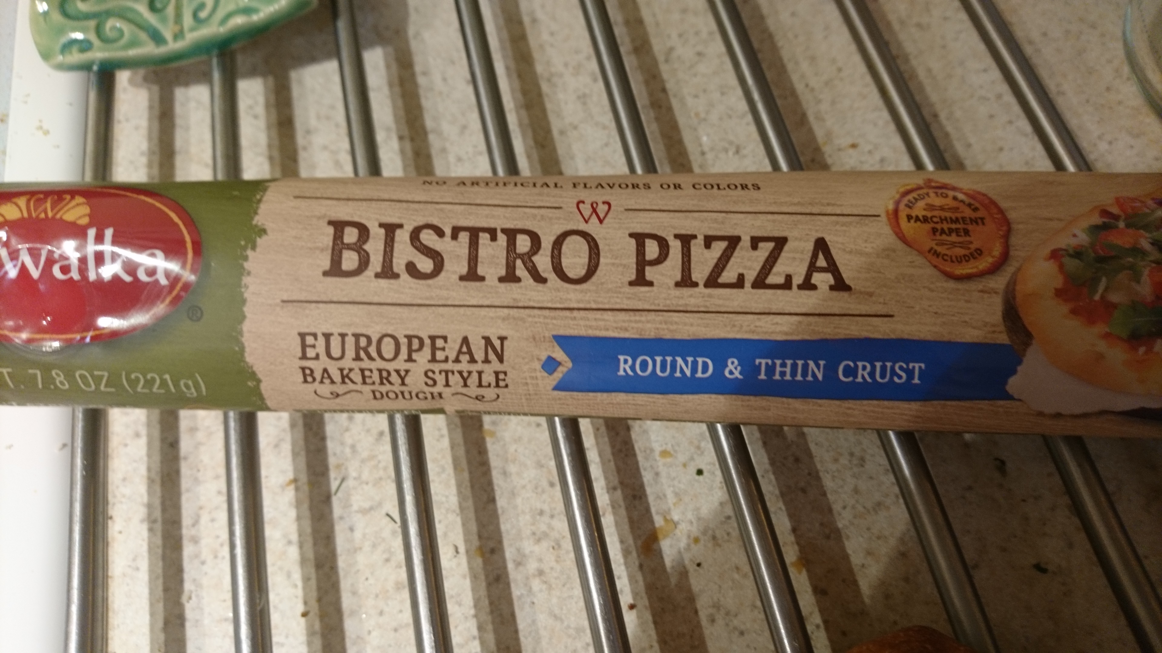 pizza dough in a package