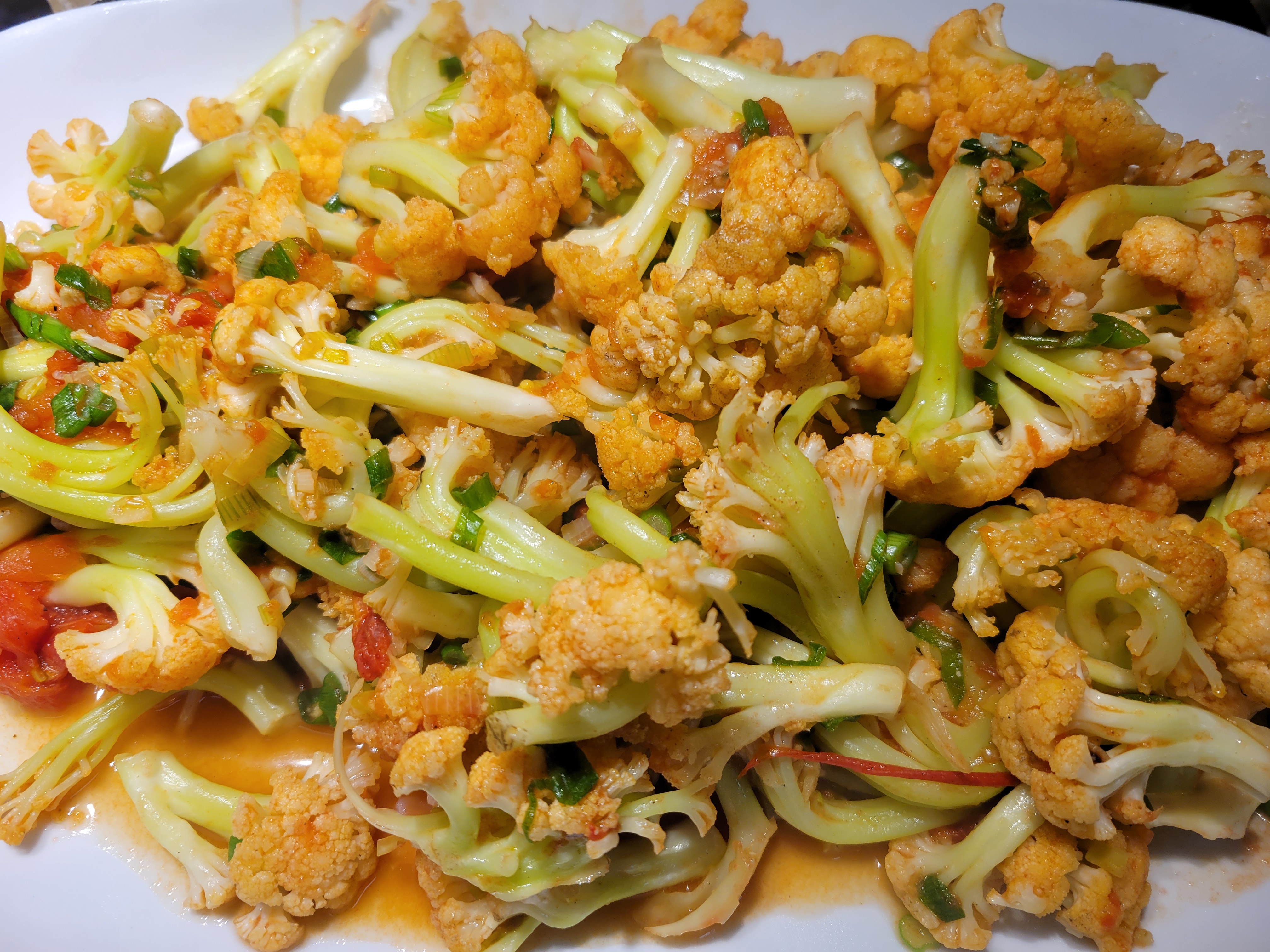 platter of taiwanese cauliflower